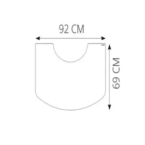 FORMSKURET GOLVGLAS 61/6800 Serien Morsö